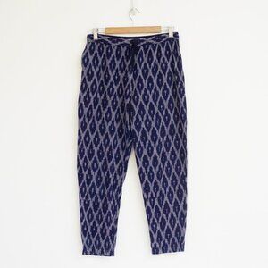 Outerknown Women's Blue Casual Pull On pattern Pants Small